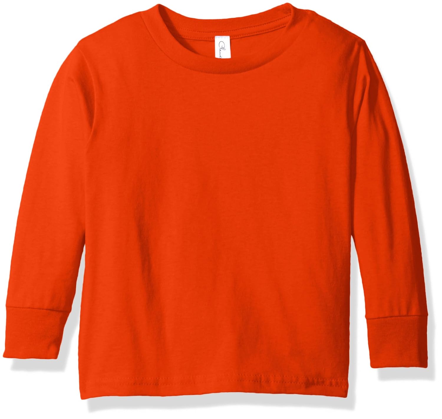 clementine 服饰小女孩婴儿软圆领长袖基本款纯色 pull over t 恤上衣